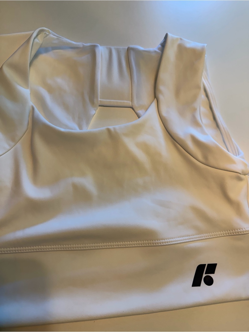 Women's White FORME Sports Bra - Picture 2 of 4
